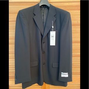 Emanuel Ungaro 100% Wool Black Sport Coat Blazer